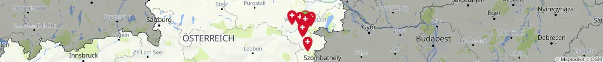 Map view for Pharmacy emergency services nearby Wiener Neustadt (Land) (Niederösterreich)